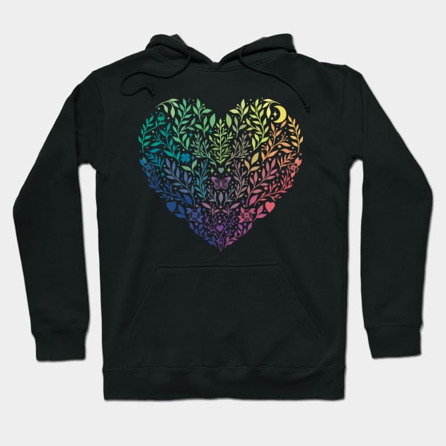 Love in Every Colors Hoodie by Episodic Drawing